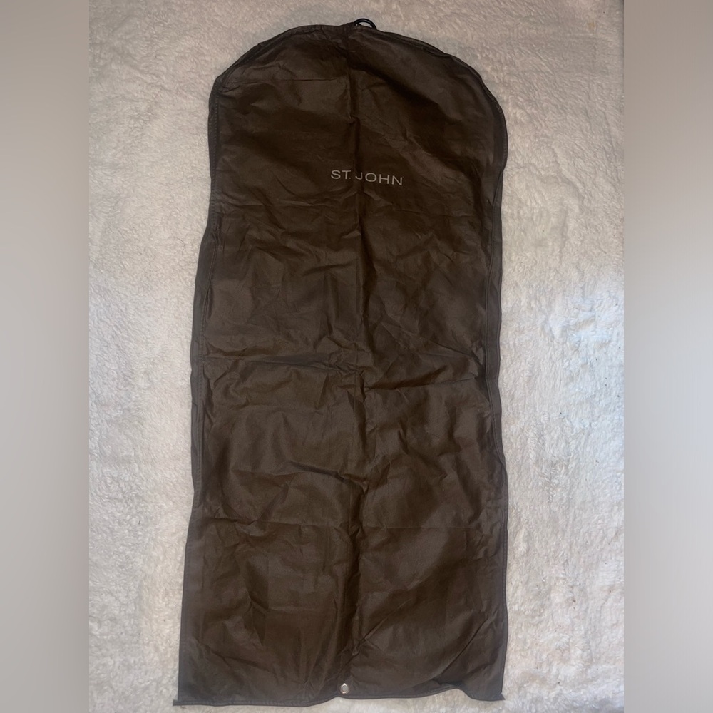 ST.JOHN Brown Dress Suite Clothes Cover Garment  Bag